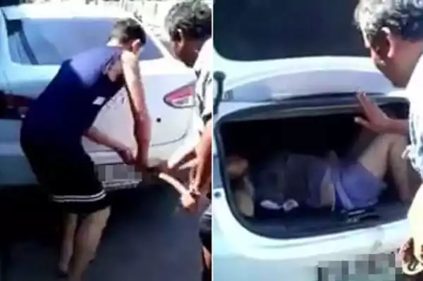 Heartless Man Beats His Ex-girlfriend To Stupor, Locks Her Up In His Car Boot {Photos}